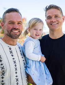 Sam and Tyler with Elsie homepage image