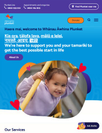 plunket website homepage stories