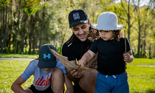 Being a parent Dad and children