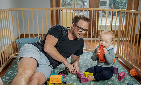 Child Development Dad and baby