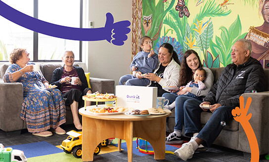Dunk it for Plunket whanau morning tea