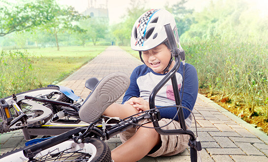 Injuries and emergencies Child and bike iStock