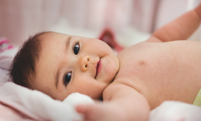 Your babys skin Baby lying down